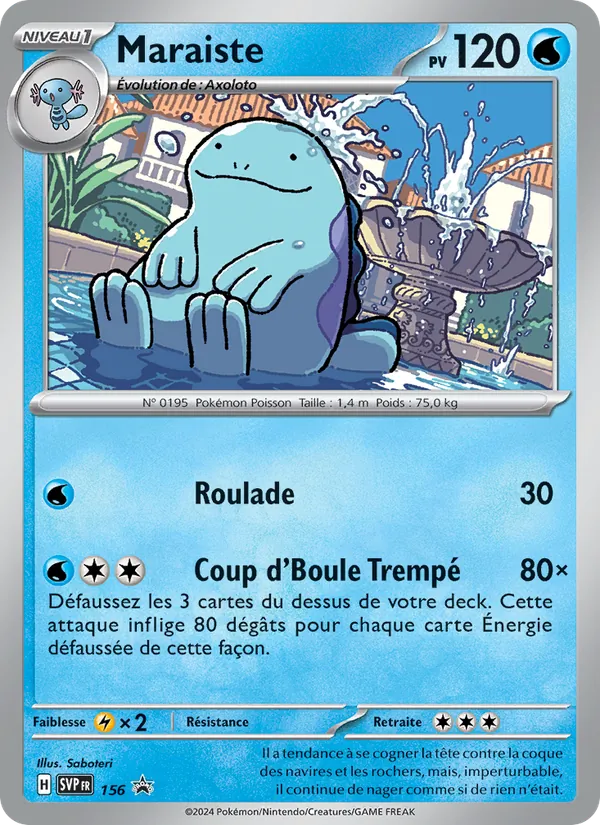 Maraiste 156/225 — SVP — Promos Écarlate et Violet — Carte Pokémon française
