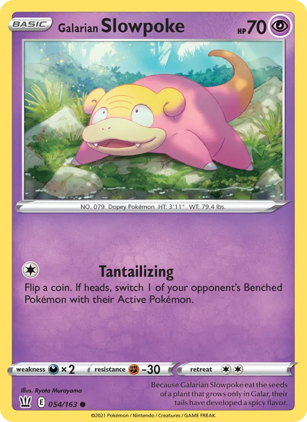 Ramoloss de Galar 54/163 — SWSH5 – Battle Styles — Carte Pokémon anglaise