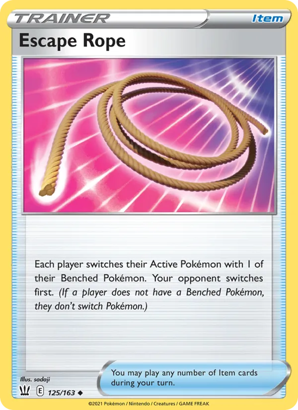 Corde Sortie 125/163 — SWSH5 – Battle Styles — Carte Pokémon anglaise