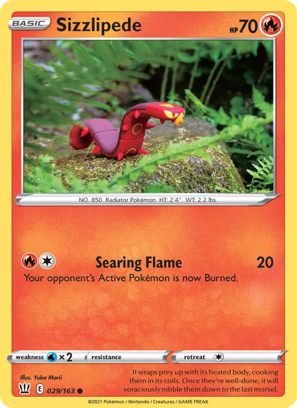 Grillepattes 29/163 — SWSH5 – Battle Styles — Carte Pokémon anglaise