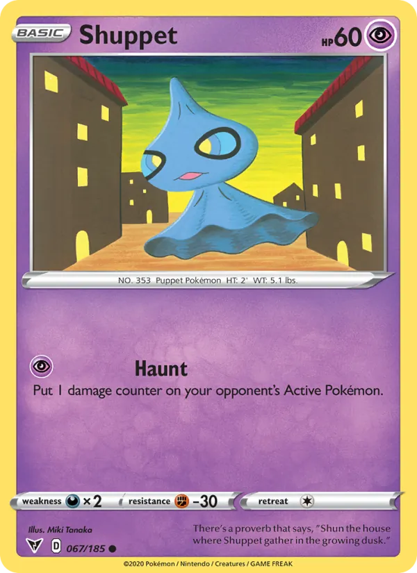 Polichombr 67/185 — SWSH4 – Vivid Voltage — Carte Pokémon anglaise