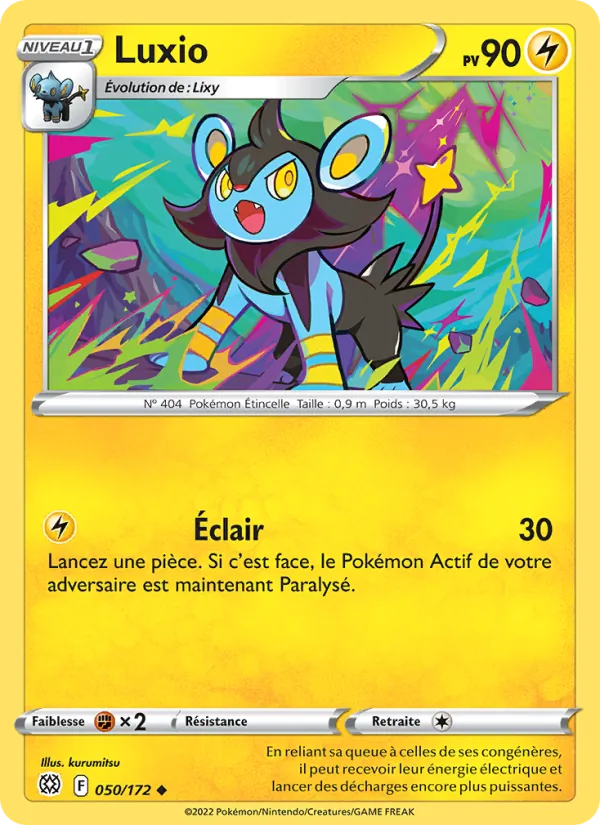 Luxio 50/172 — EB09 - Stars Etincelantes — Carte Pokémon française
