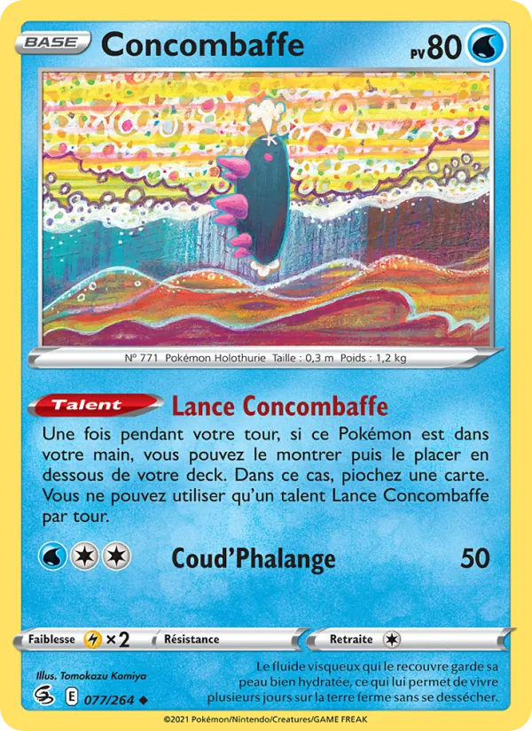 Concombaffe 77/264 — EB08 - Poing de Fusion — Carte Pokémon française