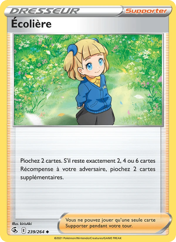 Écolière 239/264 — EB08 - Poing de Fusion — Carte Pokémon française