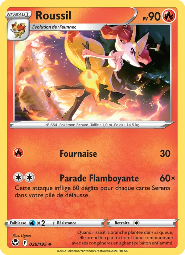 Roussil 26/195 — EB12 – Tempête Argentée — Carte Pokémon française