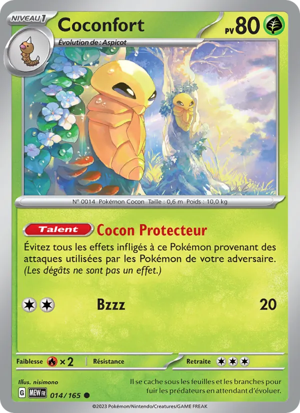 Coconfort 14/165 — EV03.5 — 151 — Carte Pokémon française