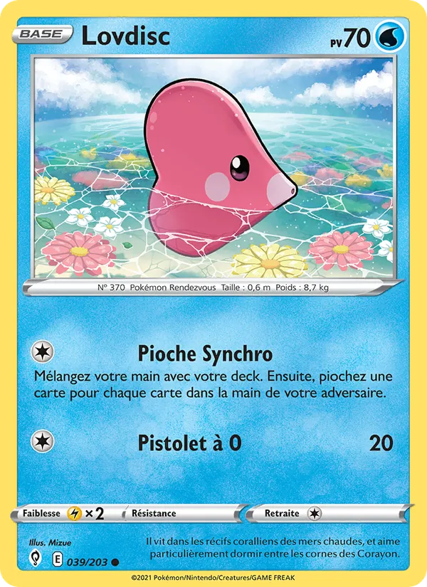 Lovdisc 39/203 — EB07 - Evolution Céleste — Carte Pokémon française