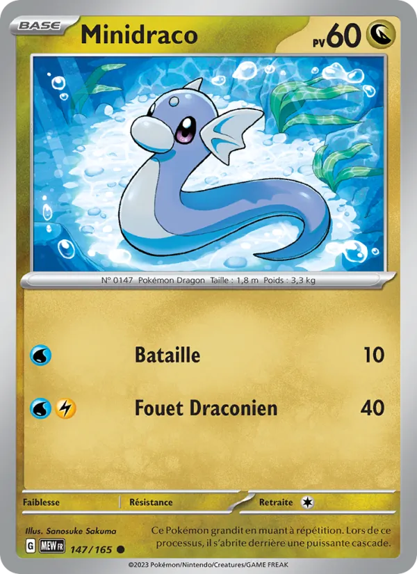 Minidraco 147/165 — EV03.5 — 151 — Carte Pokémon française