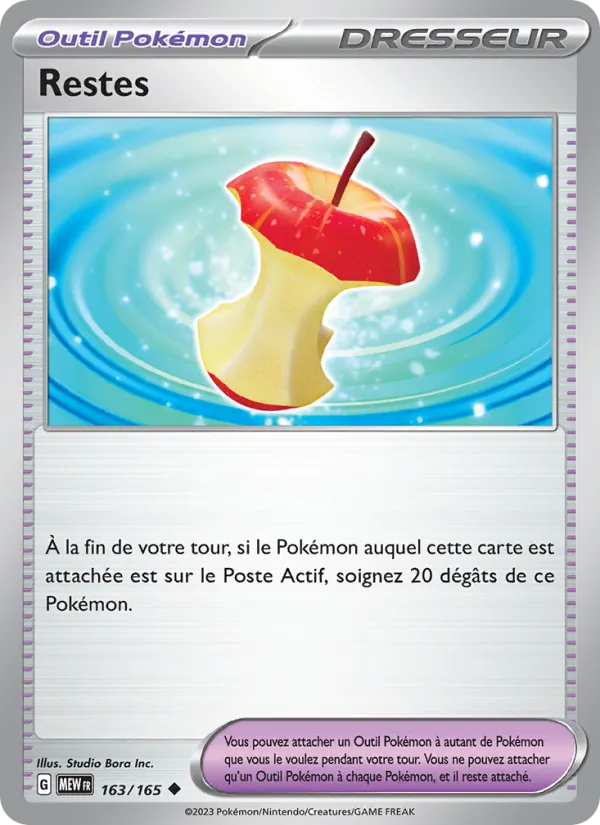 Restes 163/165 — EV03.5 — 151 — Carte Pokémon française