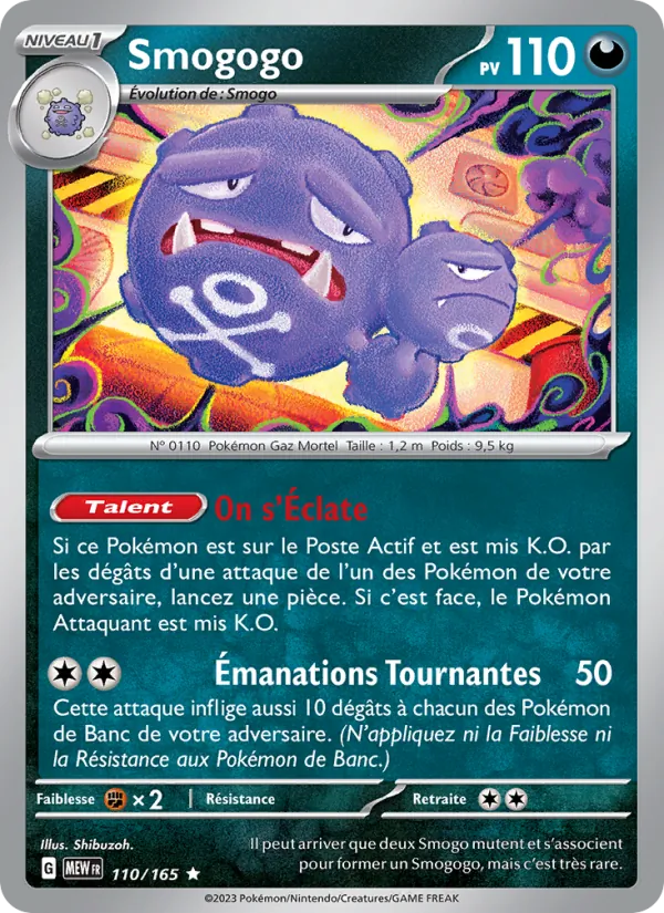Smogogo 110/165 — EV03.5 — 151 — Carte Pokémon française