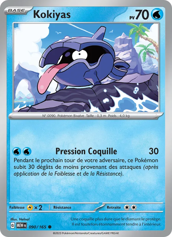 Kokiyas 90/165 — EV03.5 — 151 — Carte Pokémon française
