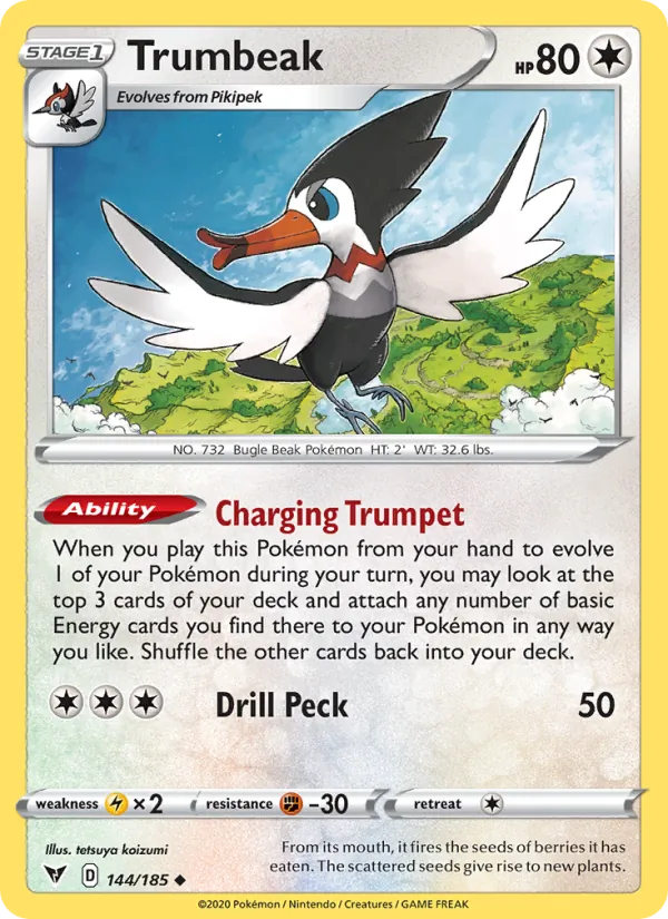 Piclairon 144/185 — SWSH4 – Vivid Voltage — Carte Pokémon anglaise
