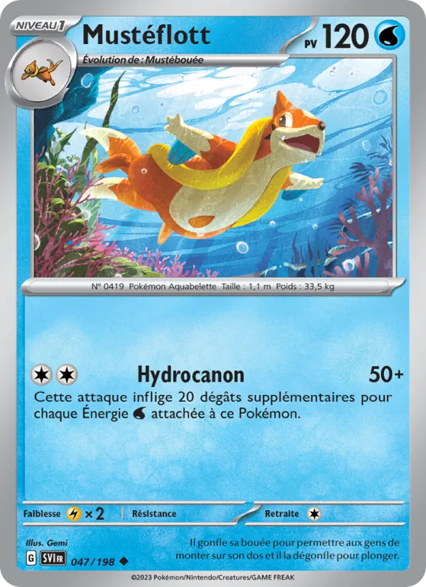 Mustéflott 47/198 — EV01 – Écarlate et Violet — Carte Pokémon française