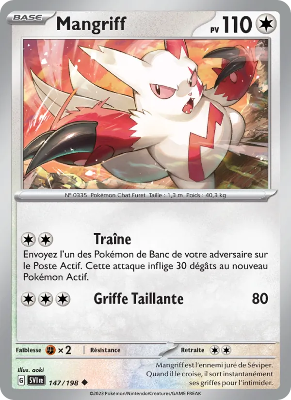 Mangriff 147/198 — EV01 – Écarlate et Violet — Carte Pokémon française