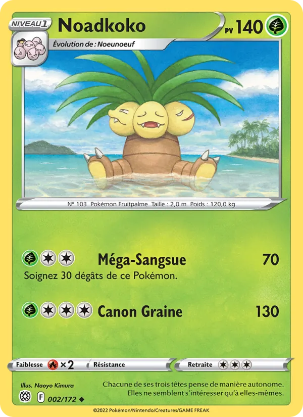 Noadkoko 2/172 — EB09 - Stars Etincelantes — Carte Pokémon française