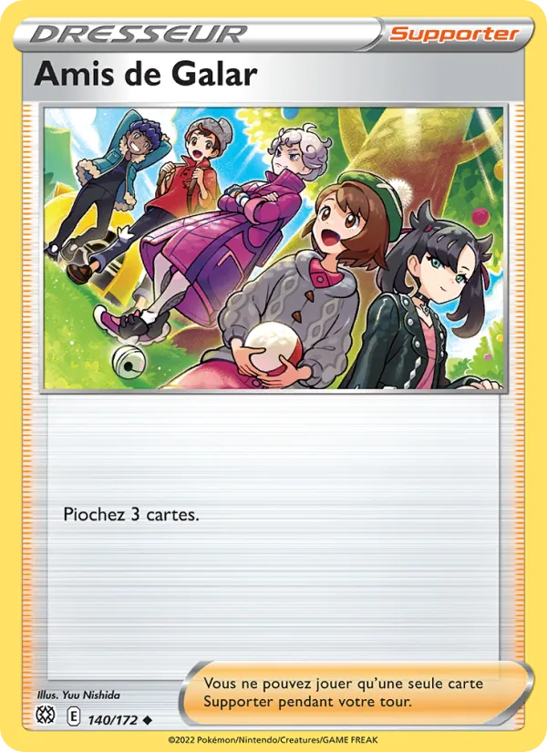 Amis de Galar 140/172 — EB09 - Stars Etincelantes — Carte Pokémon française