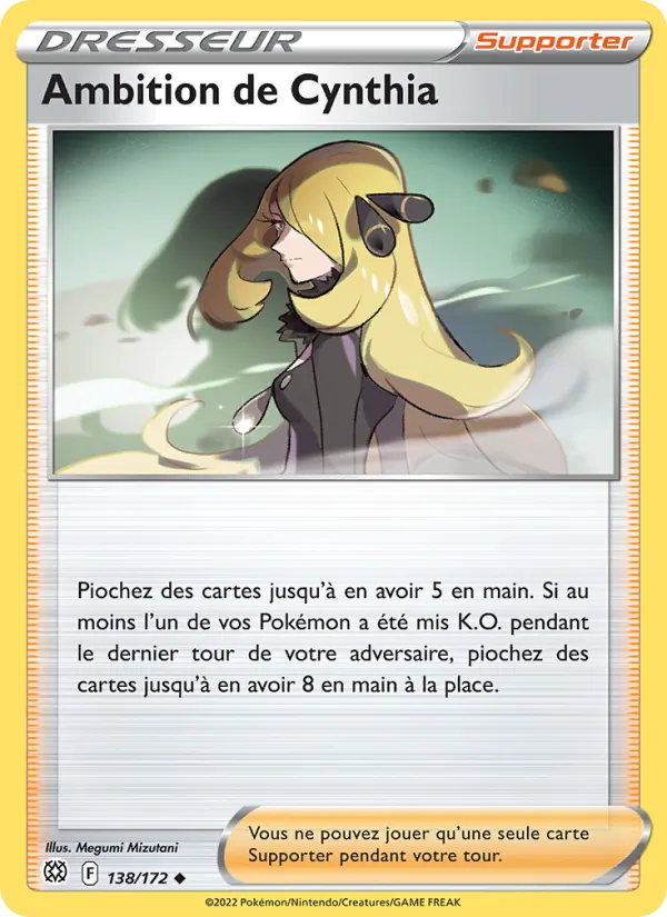 Ambition de Cynthia 138/172 — EB09 - Stars Etincelantes — Carte Pokémon française