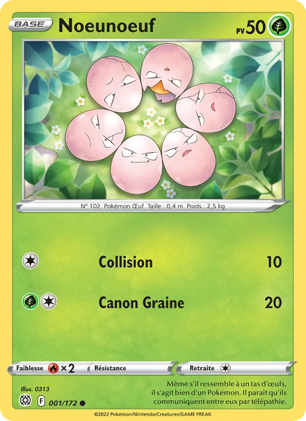Noeunoeuf 1/172 — EB09 - Stars Etincelantes — Carte Pokémon française