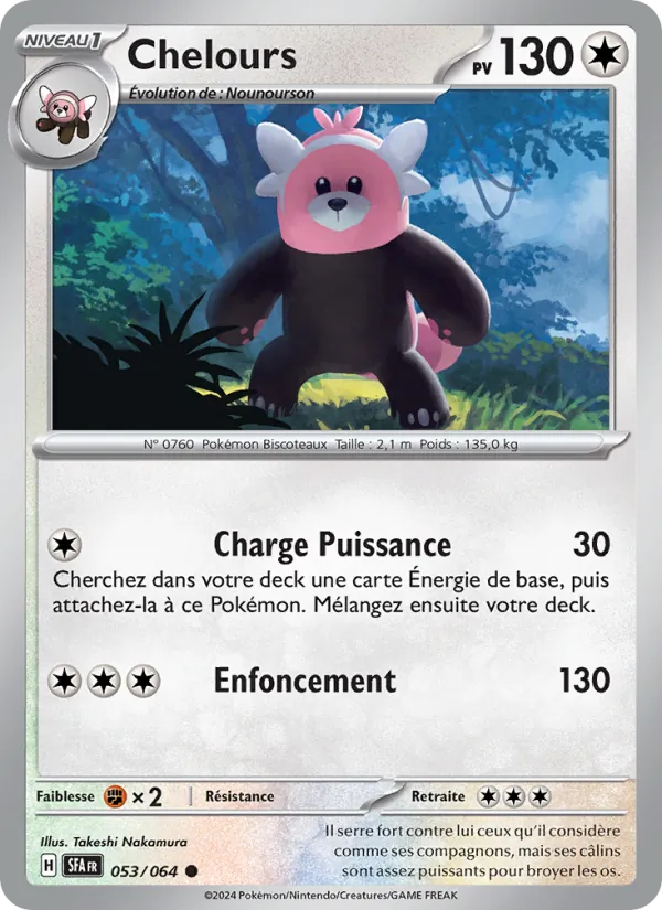 Chelours 53/64 — EV06.5 – Fable Nébuleuse — Carte Pokémon française