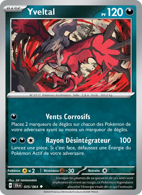 Yveltal 35/64 — EV06.5 – Fable Nébuleuse — Carte Pokémon française