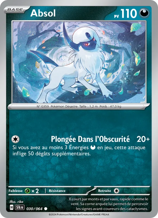 Absol 30/64 — EV06.5 – Fable Nébuleuse — Carte Pokémon française