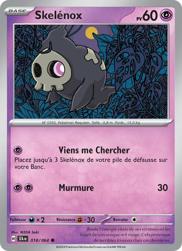 Skelénox 18/64 — EV06.5 – Fable Nébuleuse — Carte Pokémon française