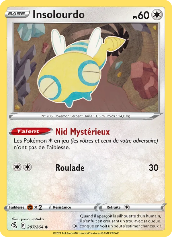 Insolourdo 207/264 — EB08 - Poing de Fusion — Carte Pokémon française