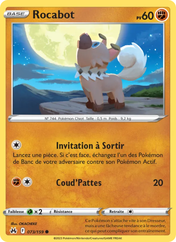 Rocabot 73/159 — EB12.5 – Zénith Suprême — Carte Pokémon française