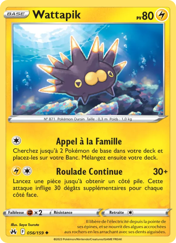 Wattapik 56/159 — EB12.5 – Zénith Suprême — Carte Pokémon française