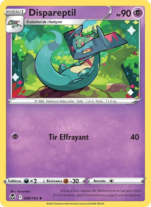Dispareptil 88/195 — EB12 – Tempête Argentée — Carte Pokémon française