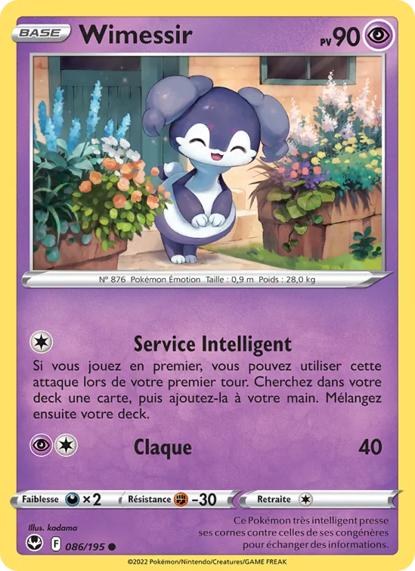 Wimessir 86/195 — EB12 – Tempête Argentée — Carte Pokémon française