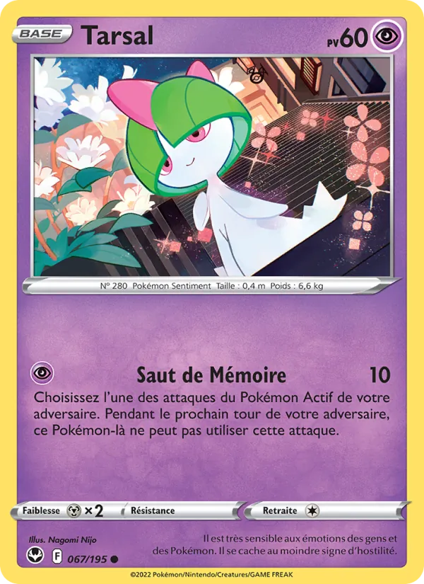 Tarsal 67/195 — EB12 – Tempête Argentée — Carte Pokémon française