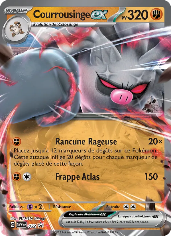 Courrousinge-ex 32/225 — SVP — Promos Écarlate et Violet — Carte Pokémon française