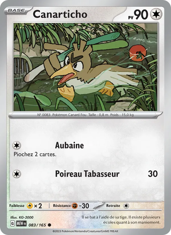 Canarticho 83/165 — EV03.5 — 151 — Carte Pokémon française