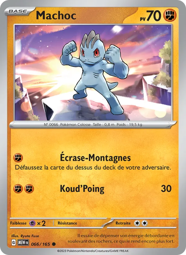 Machoc 66/165 — EV03.5 — 151 — Carte Pokémon française