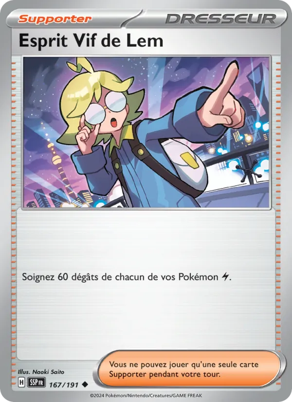 Esprit Vif de Lem 167/191 — EV08 – Étincelles Déferlantes — Carte Pokémon française