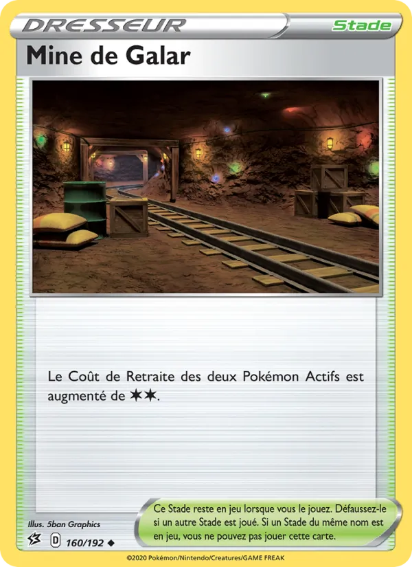 Mine de Galar 160/192 — EB02 – Clash des Rebelles — Carte Pokémon française