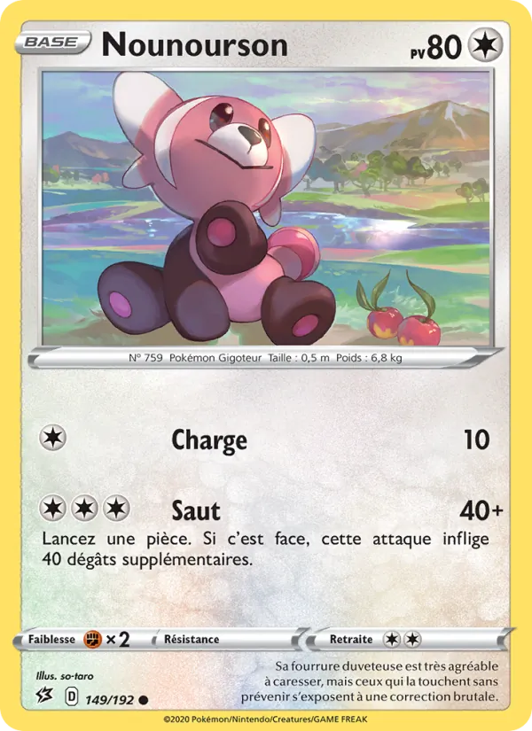 Nounourson 149/192 — EB02 – Clash des Rebelles — Carte Pokémon française