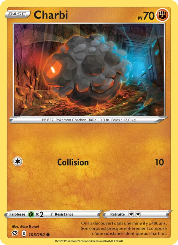 Charbi 105/192 — EB02 – Clash des Rebelles — Carte Pokémon française