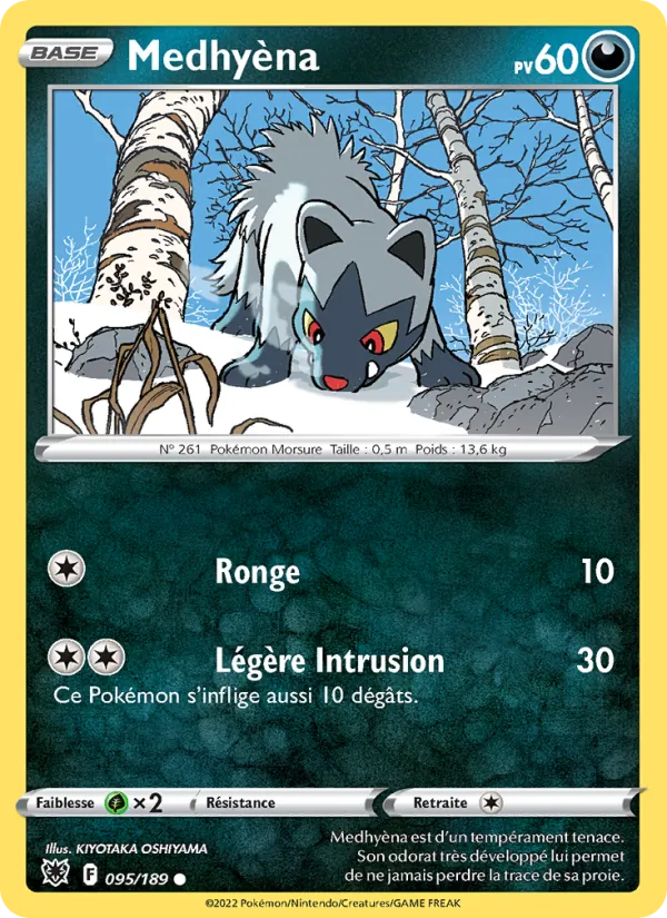 Medhyèna 95/189 — EB10 – Astres Radieux — Carte Pokémon française