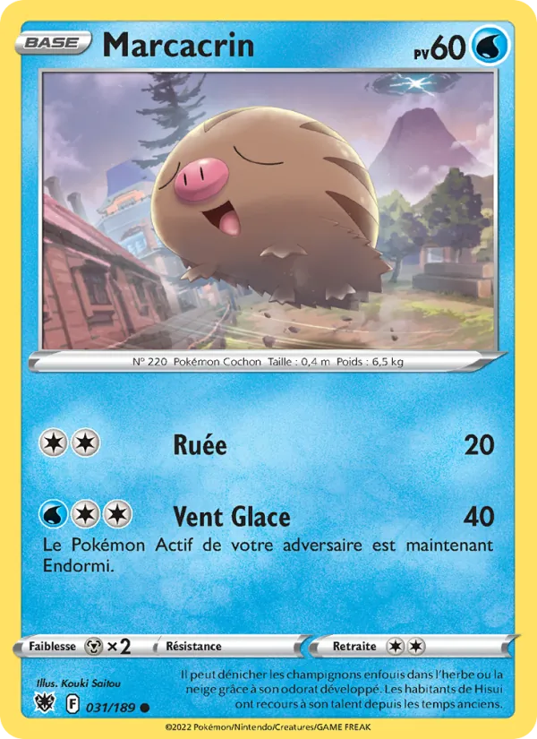 Marcacrin 31/189 — EB10 – Astres Radieux — Carte Pokémon française