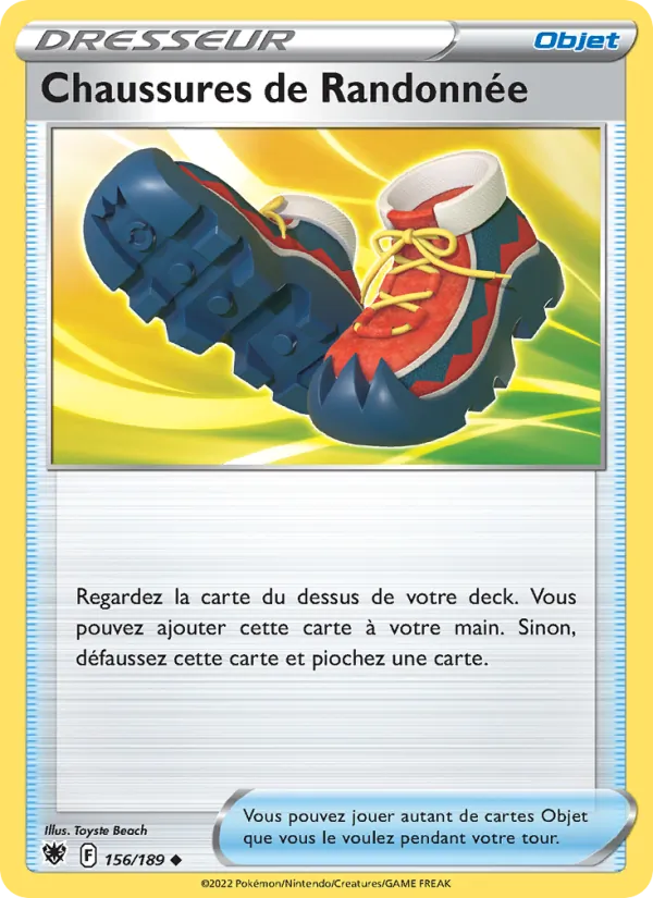 Chaussures de Randonnée 156/189 — EB10 – Astres Radieux — Carte Pokémon française