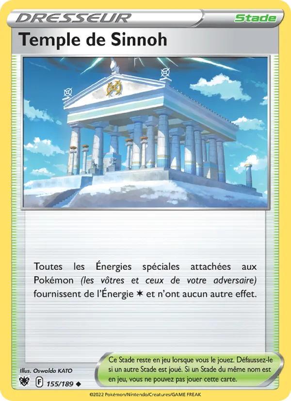 Temple de Sinnoh 155/189 — EB10 – Astres Radieux — Carte Pokémon française