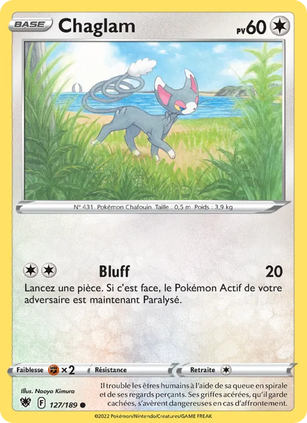 Chaglam 127/189 — EB10 – Astres Radieux — Carte Pokémon française
