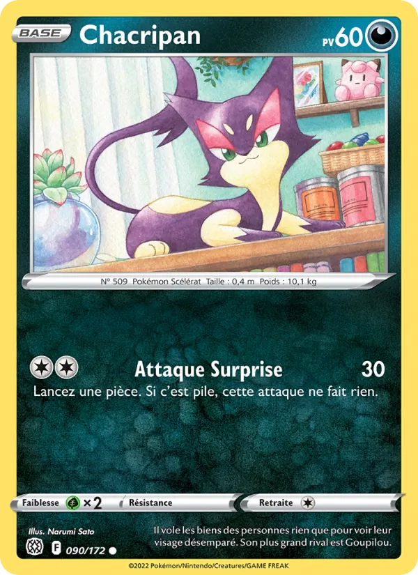 Chacripan 90/172 — EB09 - Stars Etincelantes — Carte Pokémon française