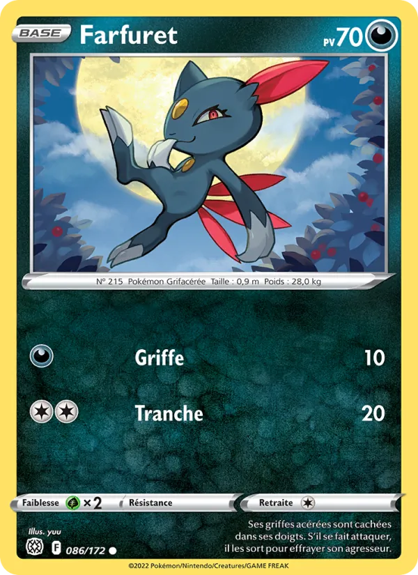 Farfuret 86/172 — EB09 - Stars Etincelantes — Carte Pokémon française