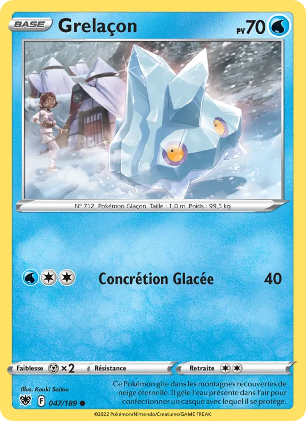 Grelaçon 47/189 — EB10 – Astres Radieux — Carte Pokémon française