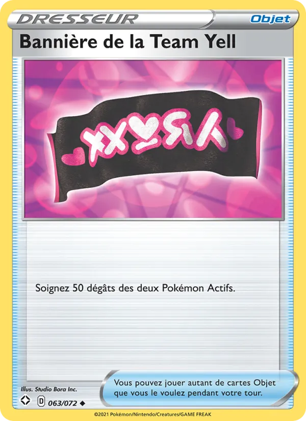 Bannière de la Team Yell 63/72 — EB04.5 – Destinées Radieuses — Carte Pokémon française