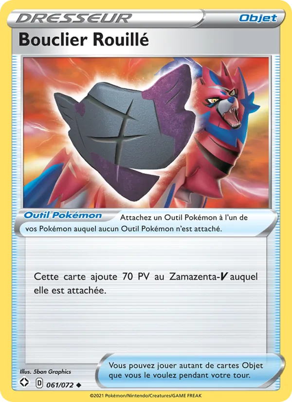 Bouclier Rouillé 61/72 — EB04.5 – Destinées Radieuses — Carte Pokémon française