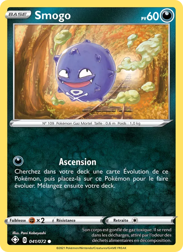 Smogo 41/72 — EB04.5 – Destinées Radieuses — Carte Pokémon française